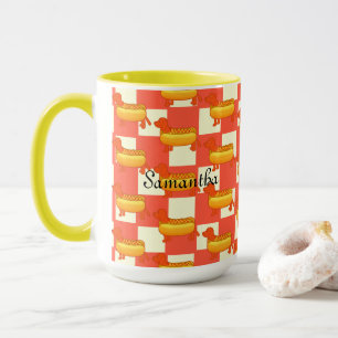 Mug Adorable Dachshund Hot Dog