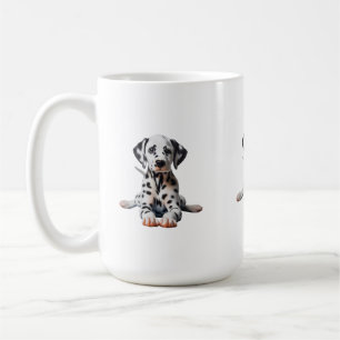 Mug Adorable Dalmatian Puppy Doing Cobra Pose Yoga