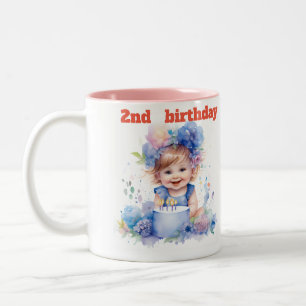 Mug adorable de 2ème anniversaire