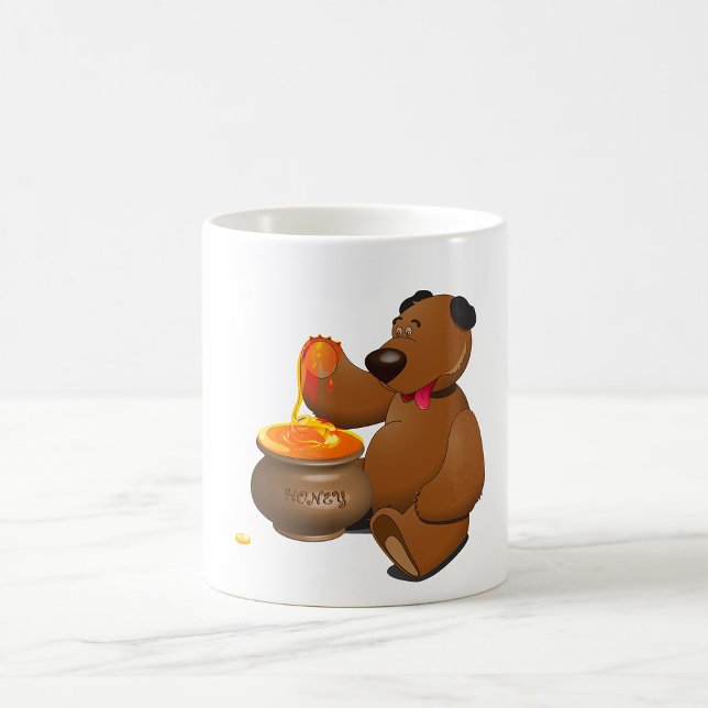 Mug Adorable Ours d'amour du miel avec Pot de miel (Créateur téléchargé)