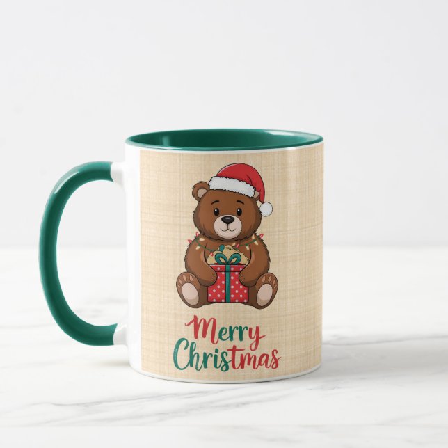 Mug Adorable ours de noël - Merry Christmas (Gauche)