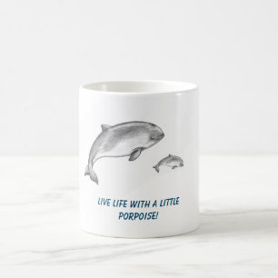 Mug Adorable père de marsouins avec veau