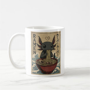 Mug Adorable Ramen Axolotl Nouilles Art Japonais Rétro