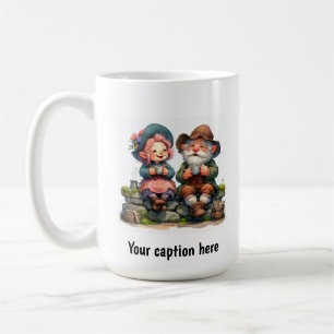 Mug Adorable serviettes aux personnes âgées en vêtemen