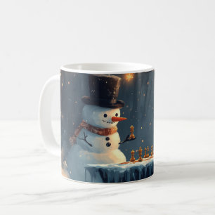 Mug Adorable Snowman et Penguin Jouer aux échecs