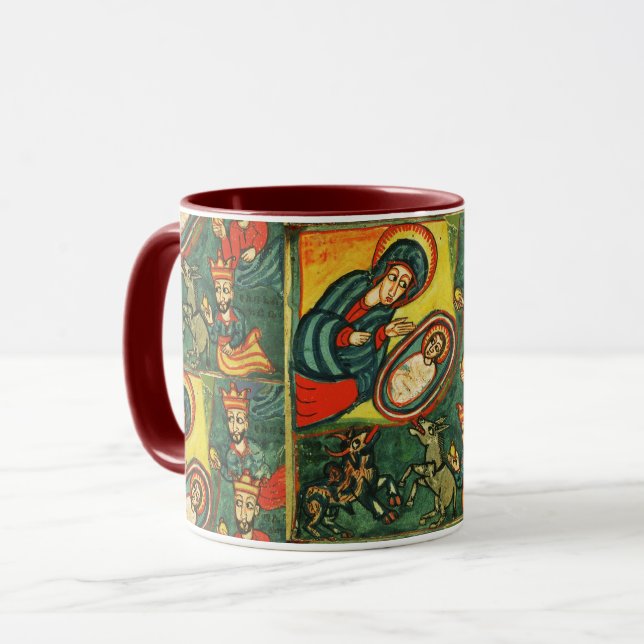 Mug ADORATION DE MAGI, NATIVITÉ PRIMITIVE Noël (Devant gauche)
