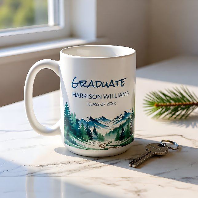 Mug Adventure Mountain Graduate Gift  (Créateur téléchargé)