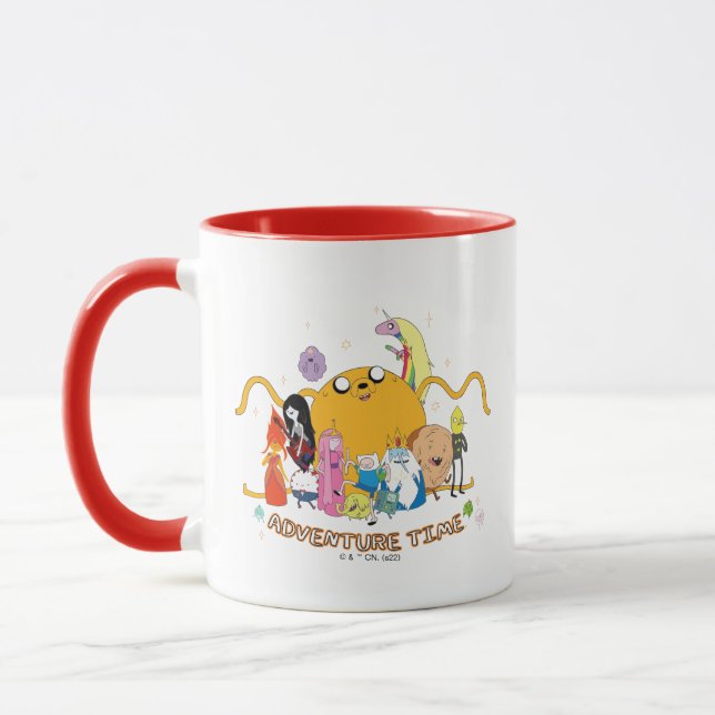 Mug Adventure Time | Large Jake Group Graphic (Gauche)