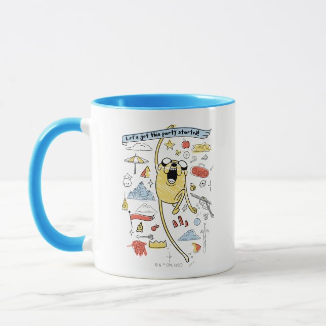 Mug Adventure Time | Party Jake Sketch (Gauche)