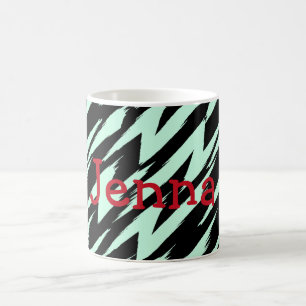 Mug Aero Bleu et Lignes Brisées Noires