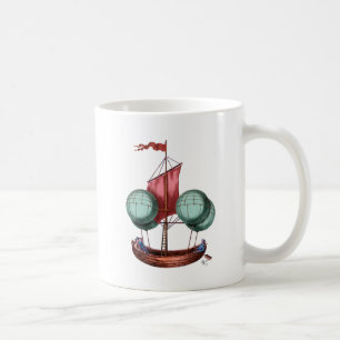 Mug Aéronef À Ballon À Air Chaud À Voile Rouge