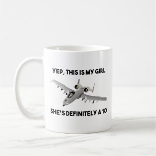 Mug Aéronef américain A-10 Warthog Jet