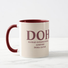 Mug Aéroport de Doha Qatar