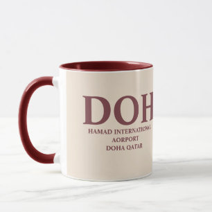 Mug Aéroport de Doha Qatar