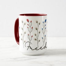 Aesthetic Freedom Wildflowers Patriotic