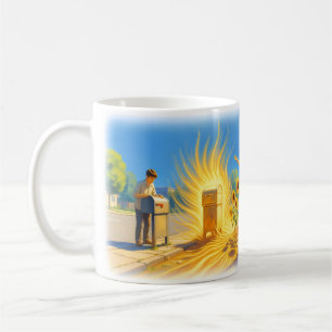 Mug Affiche Boîte aux Lettres Fleur de Tournesol Explo