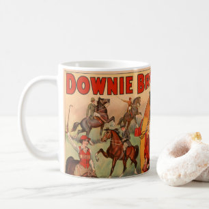 Mug Affiche De Cirque Montrant De Nombreux Chevaux Fai