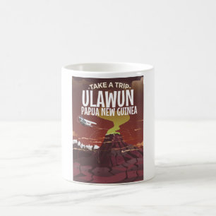 Mug Affiche de dessin humoristique Ulawun Papouasie-No