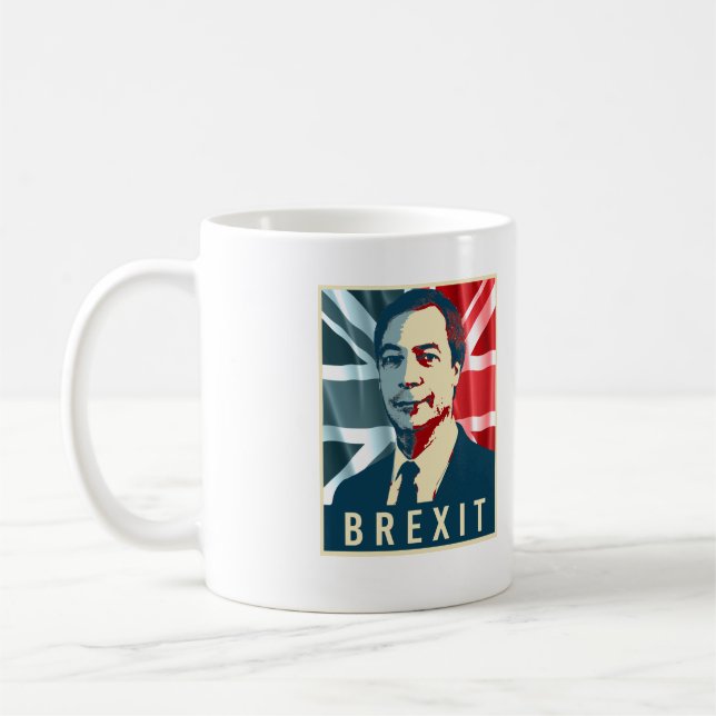 Mug Affiche de Farage Brexit - - (Gauche)