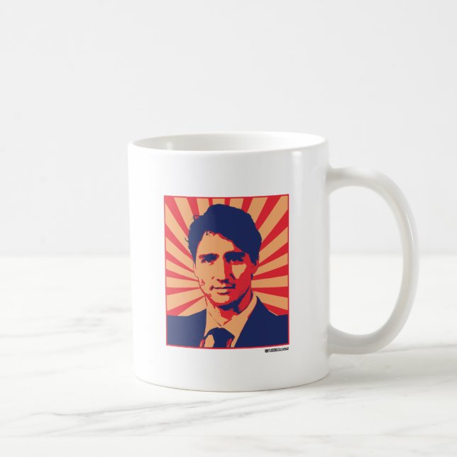 Mug Affiche de propagande de Justin Trudeau - .png (Droite)