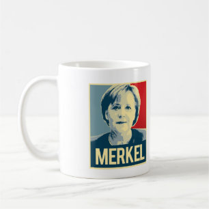 Mug Affiche de propagande de Merkel