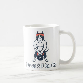 Mug Affiche de salle de sport Chien musclé Paws & Plan