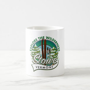 Mug Affiche de ski Stowe Vermont , Explore the Wildern
