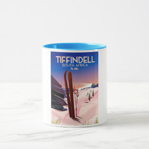 Mug Affiche de ski Tiffindell Afrique du Sud