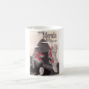 Mug Affiche de voyage à Mérida au Mexique
