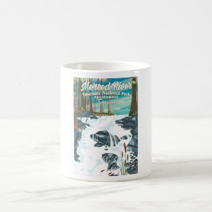 Mug Affiche de voyage de la rivière Merced Californie