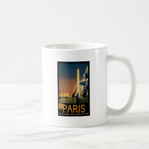 Mug Affiche de voyage de Paris pour les réseaux