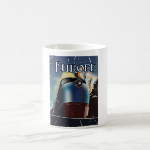 Mug Affiche de voyage de vacances en Europe