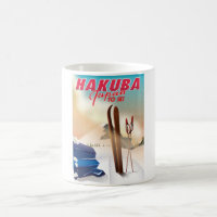 Affiche de voyage japonaise de Hakuba.