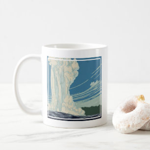 Mug Affiche De Voyage Pour Le Parc National De Yellows