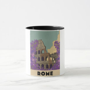 Mug Affiche de voyage vintage de Rome