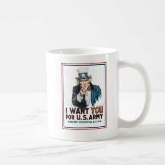 Mug Affiche d'Oncle Sam, Amérique. Je vous veux pour…