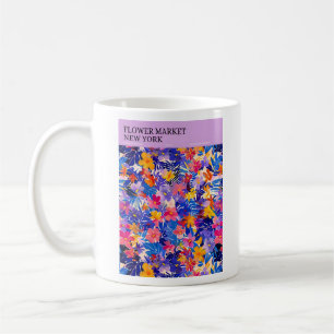 Mug Affiche du marché aux fleurs de New York