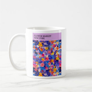 Mug Affiche du marché aux fleurs de New York