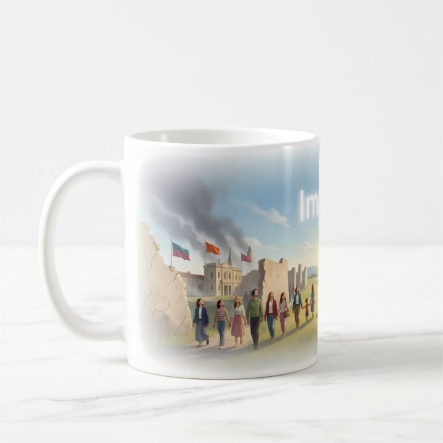 Mug Affiche Imaginez l'espoir et l'unité (Gauche)