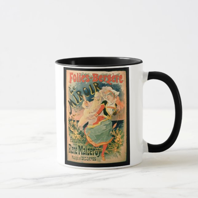 Mug Affiche pour "Le Miroir" chez le Folies-Bergere, (Droite)