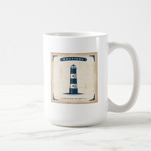 Mug Affiche vintage 1 de phare (Droite)
