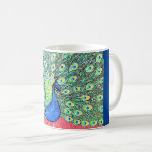 Mug Afficher Peacock Peainting