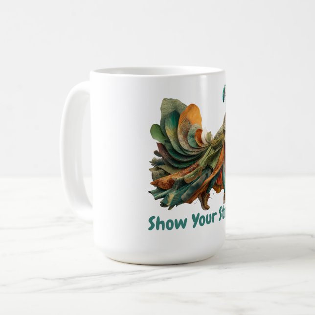 Mug Afficher Votre Sujet — Chemise Motivationnelle (Devant gauche)