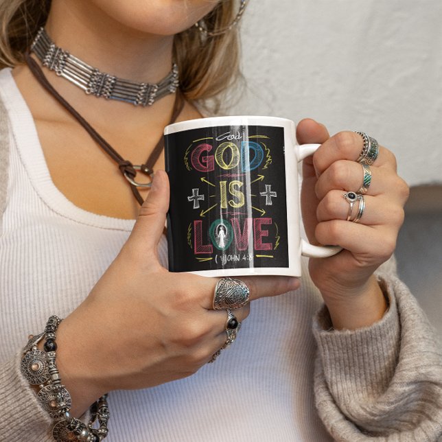Mug Affirmation Divine : Dieu est amour (Créateur téléchargé)