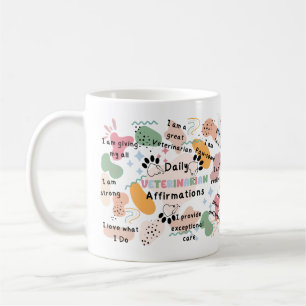 Mug Affirmations Quotidiennes Positives Colorées Vétér