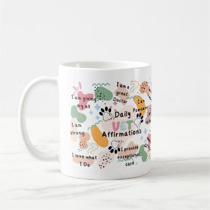 Mug Affirmations Quotidiennes Positives Colorées Vétér