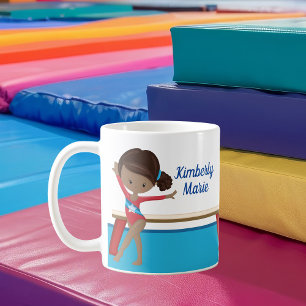 Mug Africain Américain Gymnaste Girl Cute Gymnastique