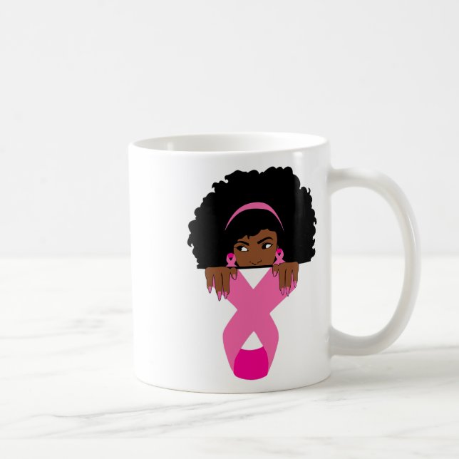 Mug Africain Américain Sensibilisation au cancer du se (Droite)
