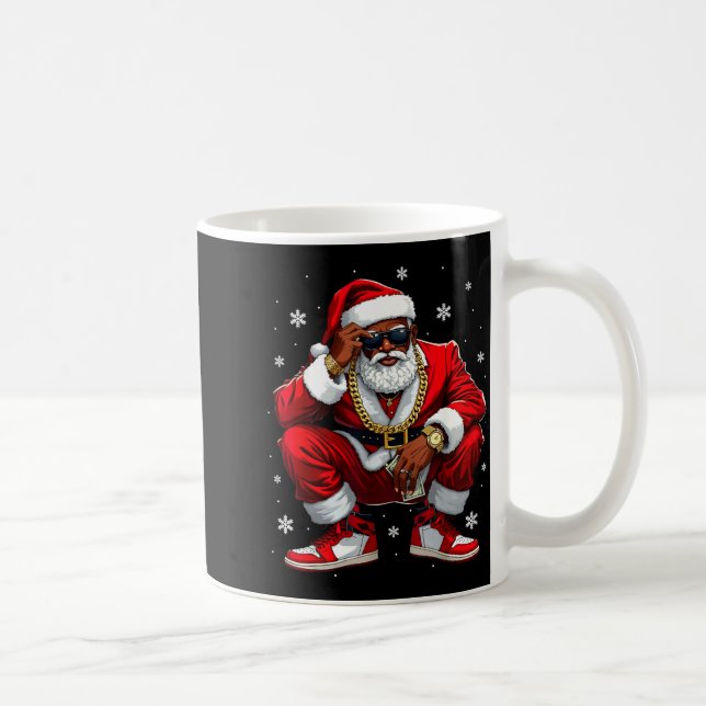 Mug African American Santa Christmas Black Xmas Women  (Droite)
