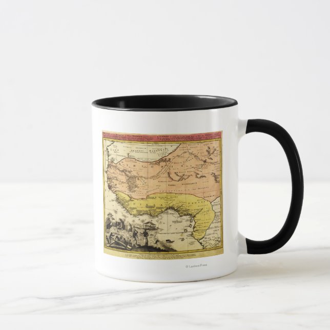 Mug Afrique de l'OuestCarte panoramiqueAfrique de l'Ou (Droite)
